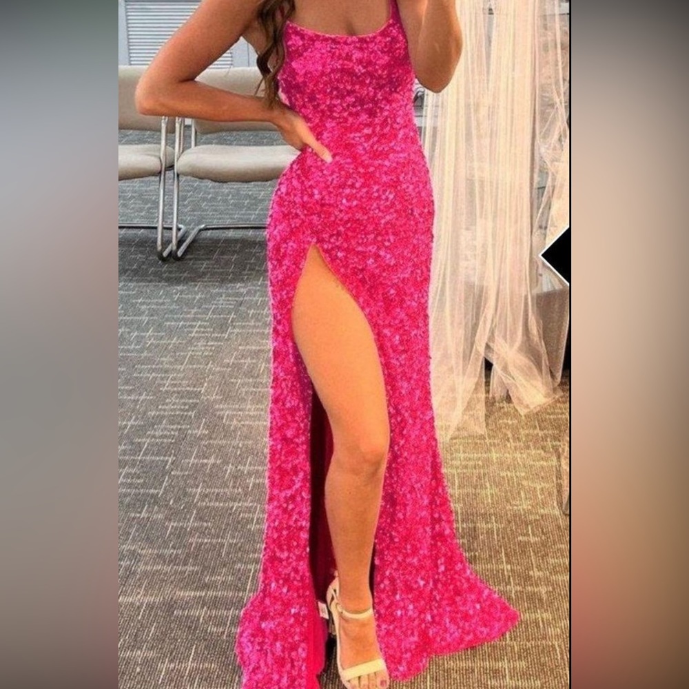 pink prom dress